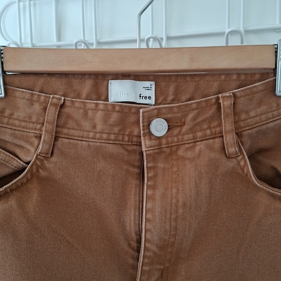 Wilfred Free Chocolate Brown Straight-leg Ankle Jeans (Size US 2; ~26" Waist) - Picture 2 of 8